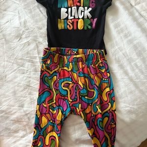 12 month black History outfit